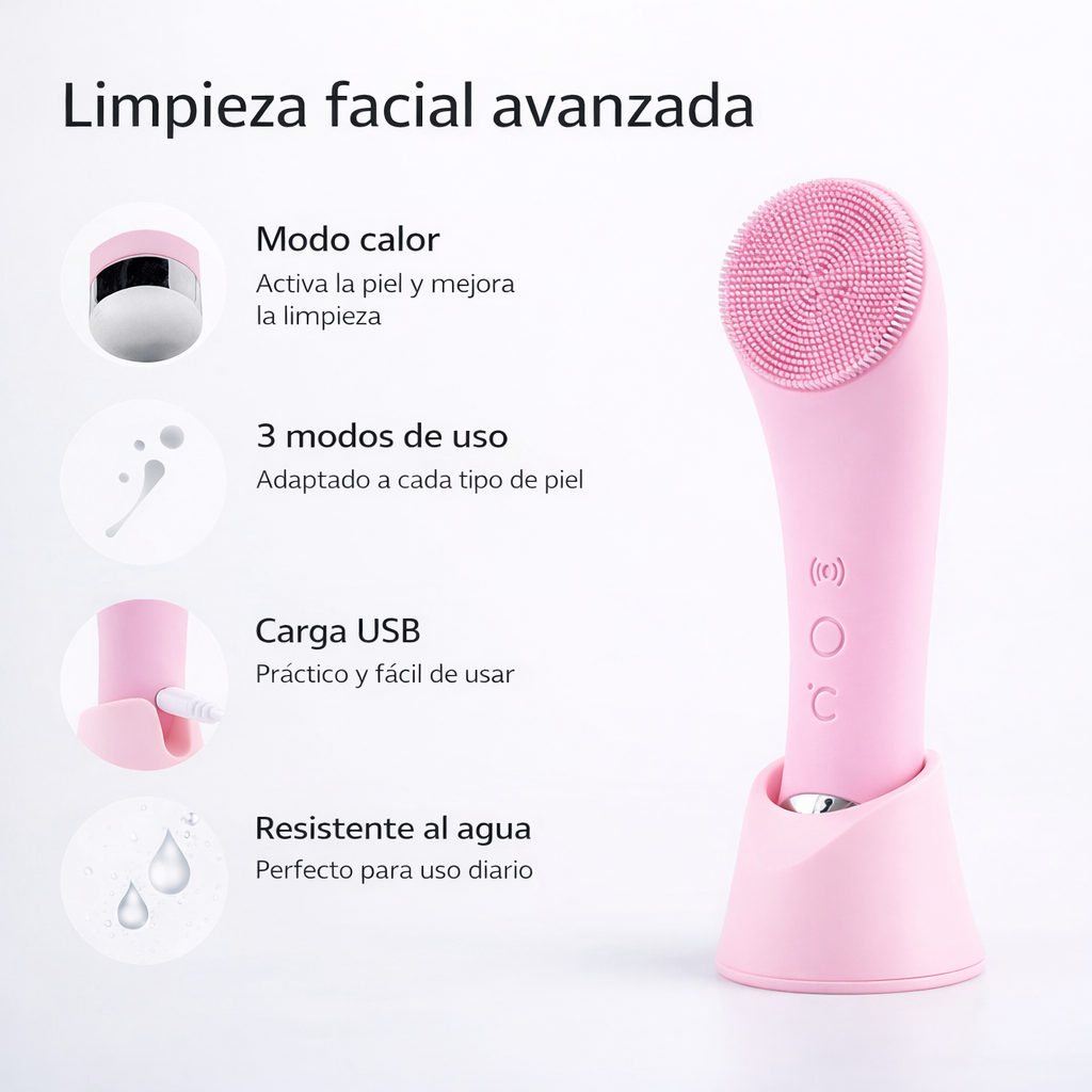 Cepillo Facial Elyra™ Pro 3 en 1